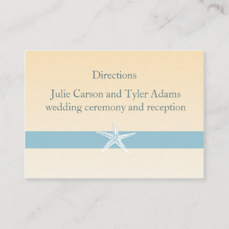 Tarjeta de dirección Sandy Starfish