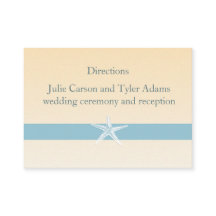 Tarjeta de dirección Sandy Starfish