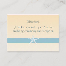 Tarjeta de dirección Sandy Starfish