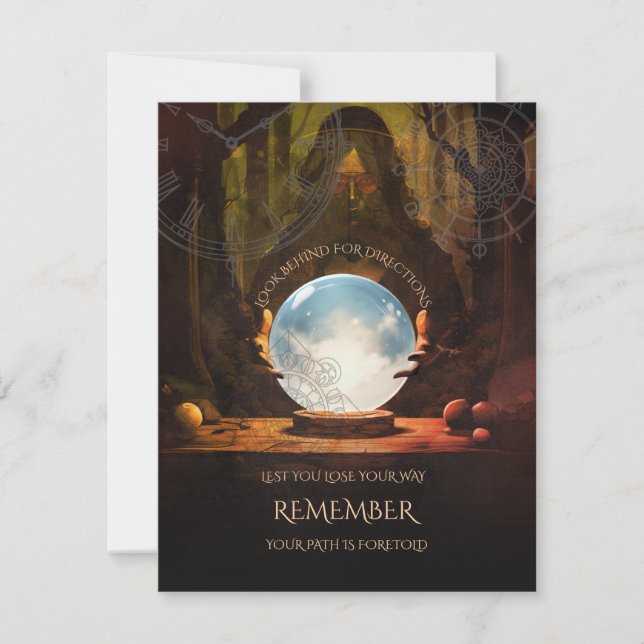 Tarjeta de direcciones de Halloween de Fortune Tel (Anverso)