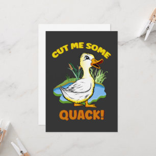 Tarjeta de disculpa del personalizado del pato Che