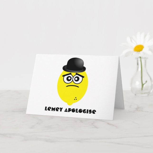 Tarjeta de disculpas de perdón (Planta pequeña)