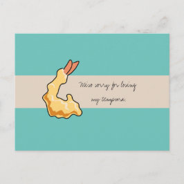 Tarjeta de disculpas "Miso Sorry for Perder my Tem