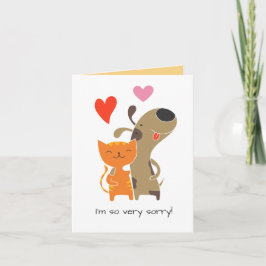 Tarjeta de disculpas, texto Personalizado