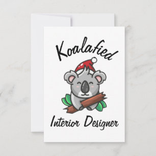 Tarjeta de diseñador de interiores Koalafied