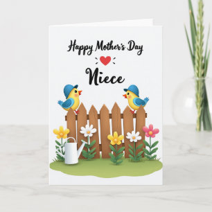 Tarjeta de Diseño Artístico del Día de la Madre Fe