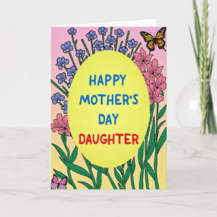 Tarjeta de diseño artístico dulce para el día de l