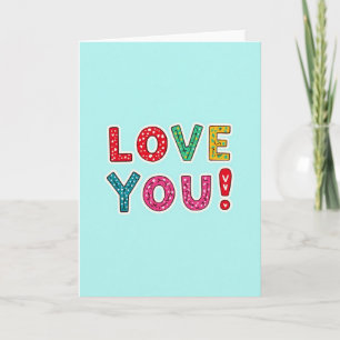 Tarjeta de diseño azul cielo de amor