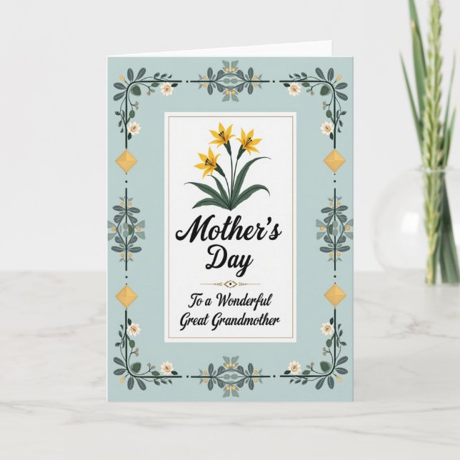 Tarjeta de diseño de Abuela Encantadora (Anverso)