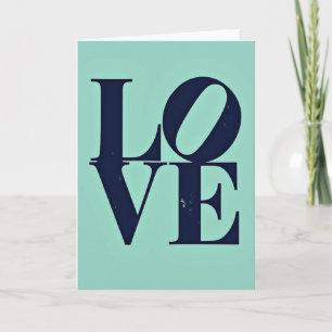 Tarjeta de diseño de amor minimalista