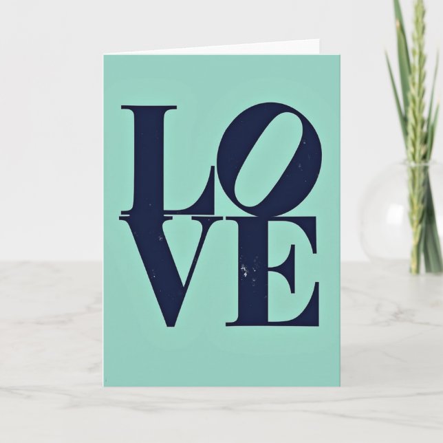 Tarjeta de diseño de amor minimalista (Anverso)