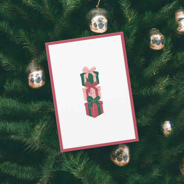 Tarjeta de diseño de caja de regalo de vacaciones  (Subido por el creador)