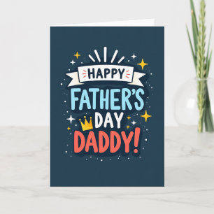 Tarjeta de Diseño de Corona del Día del Padre
