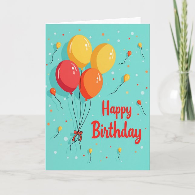 Tarjeta de diseño de fiesta vibrante (Anverso)