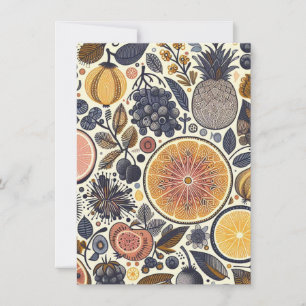 Tarjeta de diseño de fruta