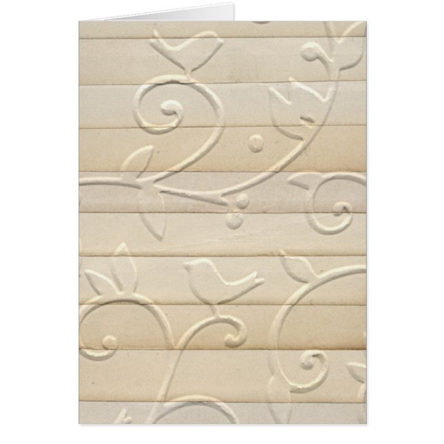 Tarjeta de diseño de papel Grabado en relieve (Frente)