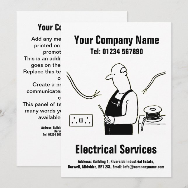 Tarjeta de diseño de Personalizado de servicios el (Anverso / Reverso)