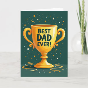 Tarjeta de diseño de premio del Día del Padre