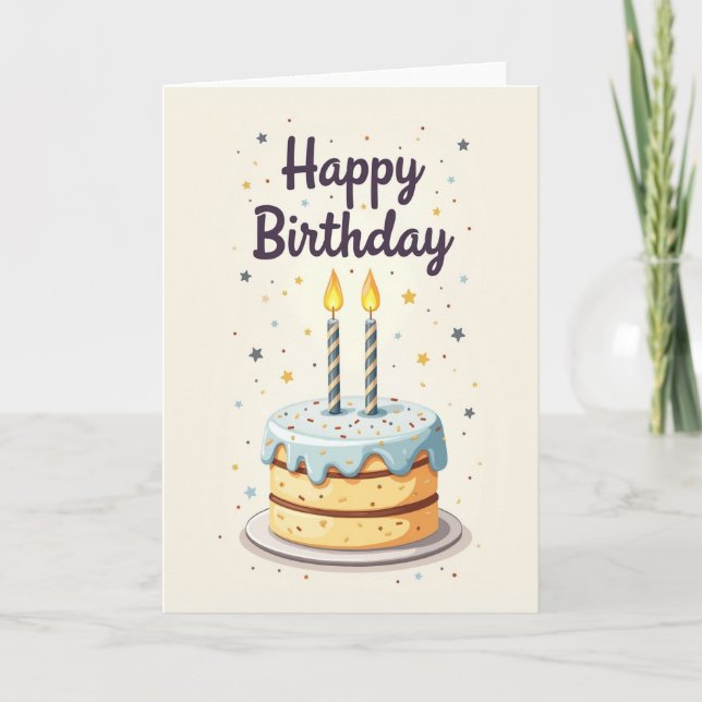 Tarjeta de diseño de regalo de cumpleaños (Anverso)