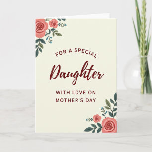 Tarjeta de diseño del día de las hijas botánicas