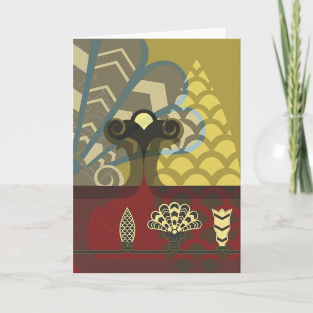 Tarjeta de diseño del Palacio Asirio (Anverso)