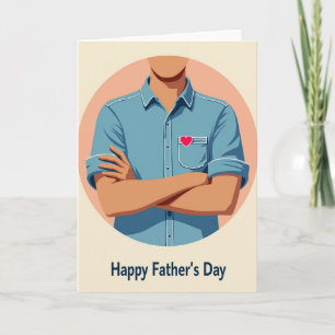 Tarjeta de diseño elegante para el Día del Padre