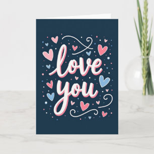 Tarjeta de Diseño Gráfico de Amor