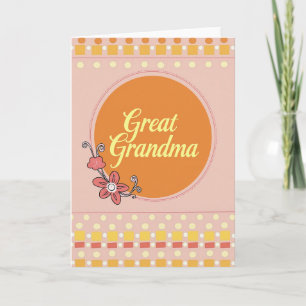 Tarjeta de Diseño Gráfico de Bisabuela