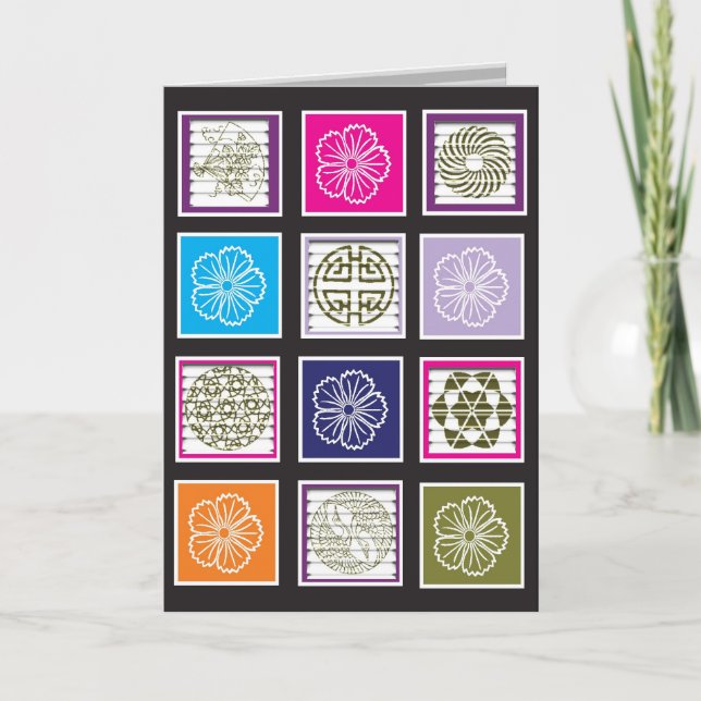 Tarjeta de diseño inspirada en Asia (Anverso)