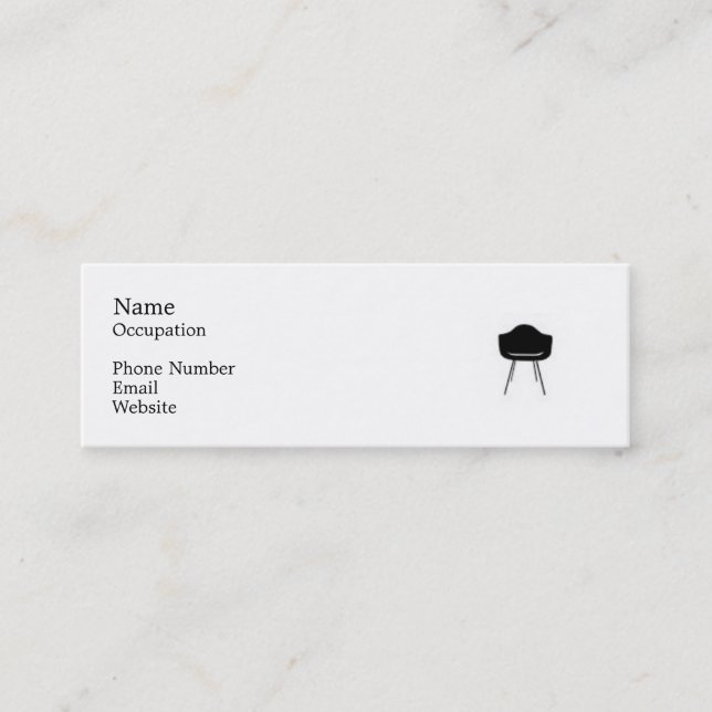 tarjeta de diseño interior (Anverso)