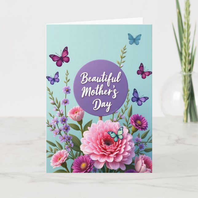 Tarjeta de diseño para el Día de las Madres (Anverso)