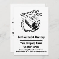 Tarjeta de diseño para Personalizado de restaurant
