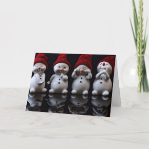 Tarjeta de diseño Snowman
