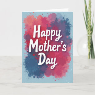 Tarjeta de diseño vibrante para el día de las madr