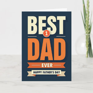 Tarjeta de diseño vívido para el Día del Padre