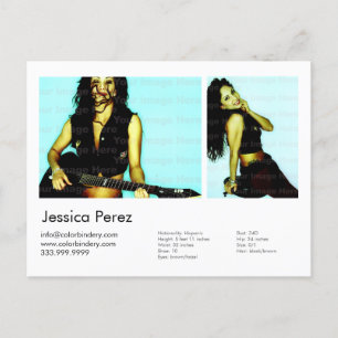 Tarjeta de disparo de la cabeza del actor/modelo 2