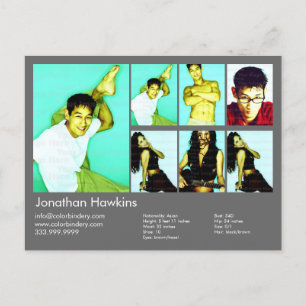 Tarjeta de disparo en la cabeza gris oscuro del ac