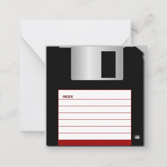 Tarjeta de disquete en blanco (Anverso)