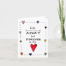 Tarjeta de distancia social | Pensar en tu tarjeta