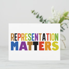 Tarjeta de diversidad arcoíris Representación impo