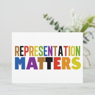 Tarjeta de diversidad arcoíris Representación impo