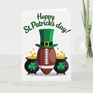 Tarjeta de diversión de fútbol Shamrock