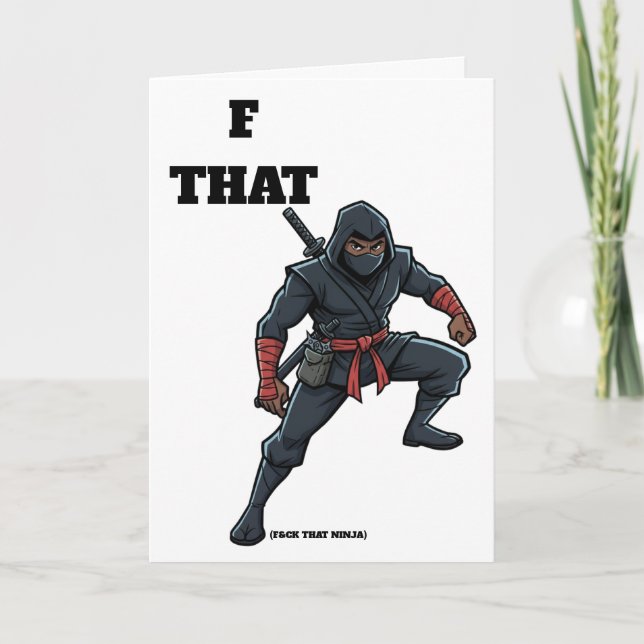 Tarjeta de divorcio de ese Ninja (Anverso)