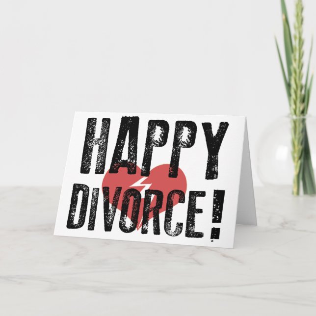 Tarjeta de Divorcio Feliz (Anverso)