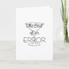Tarjeta de Divorcio Martini Fin de un Error