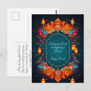 Tarjeta de Diwali hermosa 