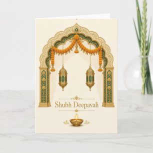 Tarjeta de Diwali Ivory Jharokha