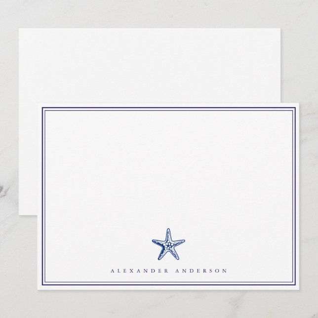 Tarjeta de doble borde profesional de la Marina Ná (Anverso / Reverso)