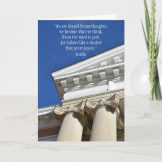 Tarjeta de Doctorado en Psicología de la Cita Buda