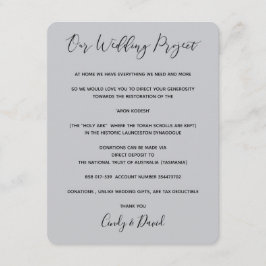 Tarjeta de donación - Bosque romántico